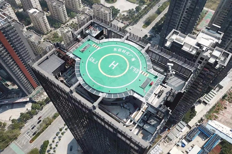 广东茂名·东信时代广场 屋顶直升机停机坪(图1)