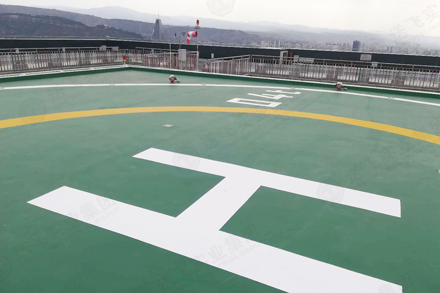 甘肃兰州·金凯瑞大厦 屋顶直升机停机坪的项目竣工图2